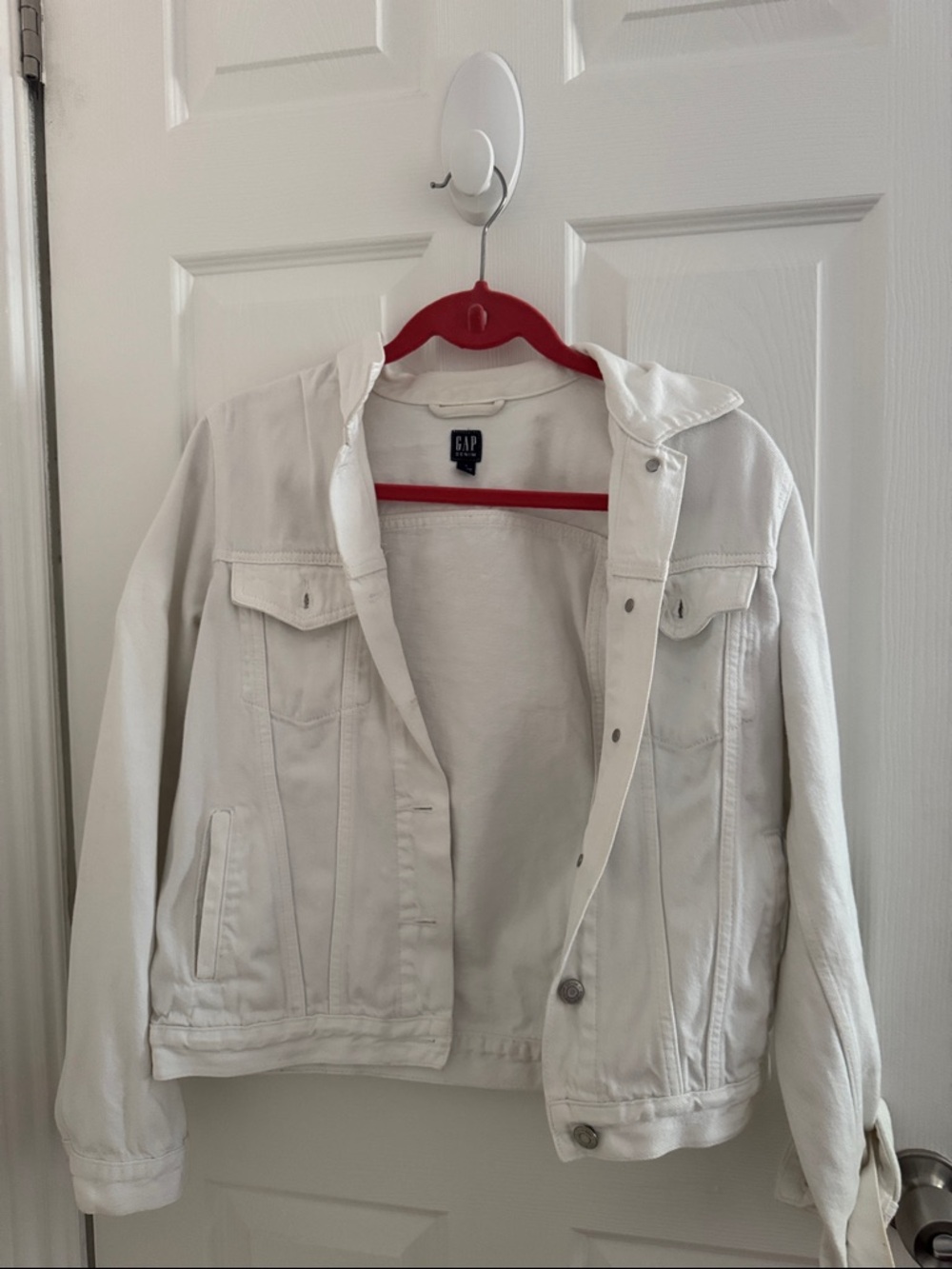 GAP Off-White Denim Trucker Jacket